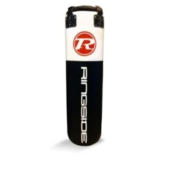 Ringside Synthetic Leather Punchbag - 4ft -Venu Boxing Shop 4ft black white