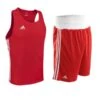Adidas Base Punch Shorts & Vest Set 2 Adidas Base Punch Shorts & Vest Set -Venu Boxing Shop adibp red