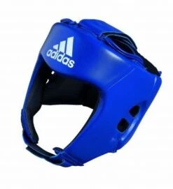 Adidas 'AIBA Style' Training Headguard 7 Adidas 'AIBA Style' Training Headguard -Venu Boxing Shop aibah1t blue 3 4 front 2 2