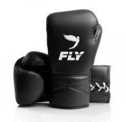 Fly Superlace X Boxing Gloves -Venu Boxing Shop black glove