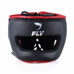 Fly Superbar Headguard -Venu Boxing Shop black red bar front
