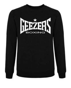 Geezers Sweatshirt Large Logo -Venu Boxing Shop black white sweatshirt