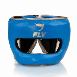 Fly Superbar X Headguard -Venu Boxing Shop blue gold superbar