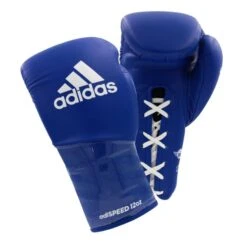 Adidas AdiSpeed Boxing Gloves - Lace 17 Adidas AdiSpeed Boxing Gloves - Lace -Venu Boxing Shop blue lace