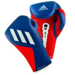 Adidas TILT 350 Pro Boxing Gloves - Lace -Venu Boxing Shop blue red lace