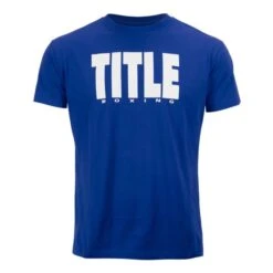 TITLE Boxing Iconic Block Tee -Venu Boxing Shop blue white 1 1