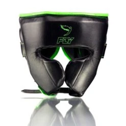 Fly Knight X Headguard -Venu Boxing Shop cheek headguard black green 1