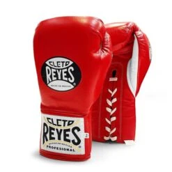 Cleto Reyes 'Safetec' Pro Fight Boxing Glove -Venu Boxing Shop cleto safe tec red