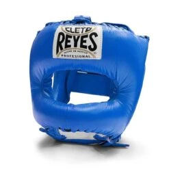 Cleto Reyes Pointed Nylon Bar Headguard -Venu Boxing Shop cleto reyes pointed headguard blue 1