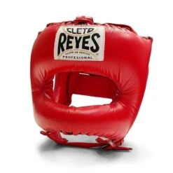 Cleto Reyes Pointed Nylon Bar Headguard -Venu Boxing Shop cleto reyes pointed headguard red 1