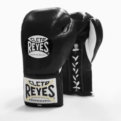 Cleto Reyes Traditional Pro Fight Boxing Gloves -Venu Boxing Shop cleto reyes traditional fight gloves black