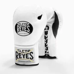 Cleto Reyes Traditional Pro Fight Boxing Gloves -Venu Boxing Shop cleto reyes traditional fight gloves white