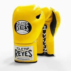 Cleto Reyes Traditional Pro Fight Boxing Gloves -Venu Boxing Shop cleto reyes traditional fight gloves yellow
