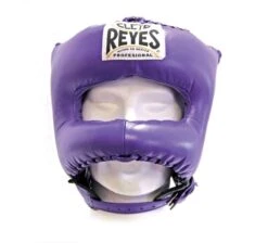 Cleto Reyes Pointed Nylon Bar Headguard -Venu Boxing Shop e388u purplefront 1 1