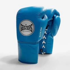 Geezers Elite Pro Training/Sparring Gloves 2.0 - Lace -Venu Boxing Shop elite pro lace aqua blue