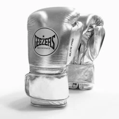 Geezers Elite Pro Training/Sparring Gloves 2.0 - Velcro -Venu Boxing Shop elite pro velcro silver 3
