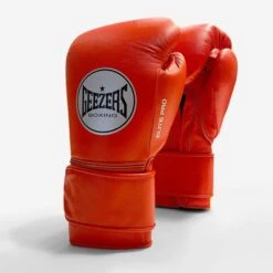 Geezers Elite Pro Training/Sparring Gloves 2.0 - Velcro -Venu Boxing Shop elite pro velcro spark red