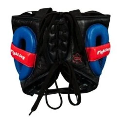 Fighting Freedom Leather Sparring Headguard -Venu Boxing Shop flshg2 bk 3 1
