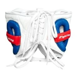 Fighting Freedom Leather Sparring Headguard -Venu Boxing Shop flshg2 wh 3