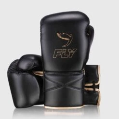 Fly Superlace X Boxing Gloves -Venu Boxing Shop fly104 black gold a 5