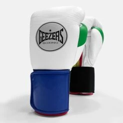 Geezers Halo Training/Sparring Boxing Gloves - Velcro -Venu Boxing Shop g160multi 3
