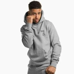 Geezers Hoodie Gloves Back Logo 7 Geezers Hoodie Gloves Back Logo -Venu Boxing Shop g2779 grey 1