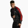 Geezers Poly Tracksuit Top -Venu Boxing Shop g2901 black red 2