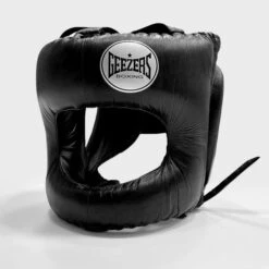 Geezers Elite Pro Bar Faced Headguard -Venu Boxing Shop geezers elite pro barfaced headguard black