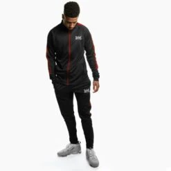 Geezers Poly Tracksuit -Venu Boxing Shop gpt black red 1