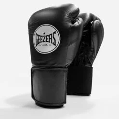 Geezers Halo Training/Sparring Boxing Gloves - Velcro -Venu Boxing Shop halo live images velcro black