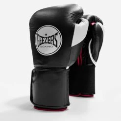 Geezers Halo Training/Sparring Boxing Gloves - Velcro -Venu Boxing Shop halo live images velcro black white red
