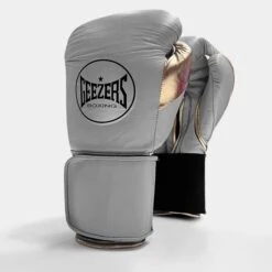 Geezers Halo Training/Sparring Boxing Gloves - Velcro -Venu Boxing Shop halo live images velcro grey gold