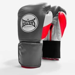 Geezers Halo Training/Sparring Boxing Gloves - Velcro -Venu Boxing Shop halo live images velcro grey red