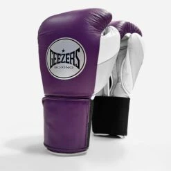 Geezers Halo Training/Sparring Boxing Gloves - Velcro -Venu Boxing Shop halo live images velcro purple