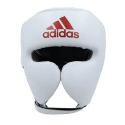 Adidas AdiStar Pro Headguard -Venu Boxing Shop head guard white red
