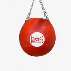 Geezers Elite Pro Leather Headshot Wrecking Ball 6 Geezers Elite Pro Leather Headshot Wrecking Ball -Venu Boxing Shop headshot wrecking red