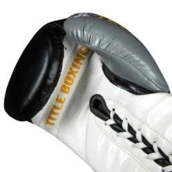 TITLE Icon I-Tech Lace Training Gloves -Venu Boxing Shop iitgl bk wh gr 03 1