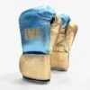 1V1 Peacemaker Training Boxing Gloves - Velcro -Venu Boxing Shop ivi blue gold