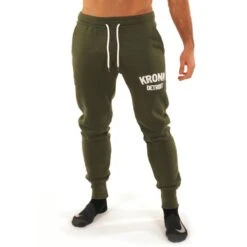 Kronk Detroit Applique Joggers -Venu Boxing Shop kronk detroit applique joggers khaki 1