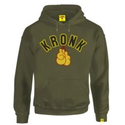 Kronk Gloves Applique Hoodie 14 Kronk Gloves Applique Hoodie -Venu Boxing Shop kronk gloves applique hoodie military green 1