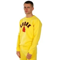 Kronk Gloves Applique Sweatshirt -Venu Boxing Shop kronk gloves applique sweatshirt yellow 1