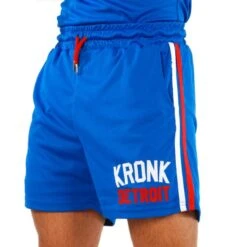 Kronk Iconic Detroit Applique Lined Shorts -Venu Boxing Shop kronk iconic detroit applique lined shorts royal blue 1