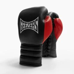 Geezers Hammer Training/Spar Boxing Gloves 2.0 - Lace -Venu Boxing Shop lace black red