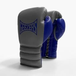 Geezers Hammer Training/Spar Boxing Gloves 2.0 - Lace -Venu Boxing Shop lace grey blue