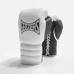 Geezers Hammer Training/Spar Boxing Gloves 2.0 - Lace -Venu Boxing Shop lace white grey