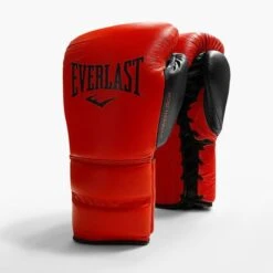 Everlast Powerlock2 Pro Training Boxing Gloves - Lace 16 Everlast Powerlock2 Pro Training Boxing Gloves - Lace -Venu Boxing Shop lace red