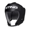Sting Orion Gel Open Face Headguard - Black -Venu Boxing Shop orion gel open face head guard front 800x
