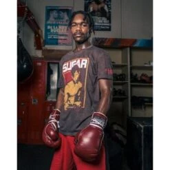 TITLE Old School Leather Sparring Gloves - Lace -Venu Boxing Shop oslsg 1