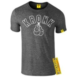 Kronk Gloves Outline Slim Fit T-Shirt -Venu Boxing Shop outline tee charcoal