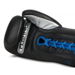 TITLE Platinum Perilous Lace Sparring Gloves -Venu Boxing Shop ppssgl bk sv 3 1